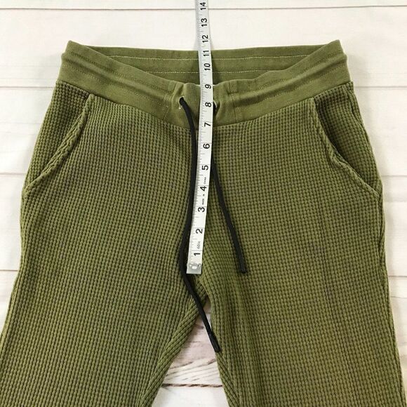 Cotton Citizen Women Waffle Knit Olive Green Jogger Pants Small - Picture 8 of 13